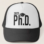 Aangepast jaar Ph.D.-petten Trucker Pet (Voorkant)