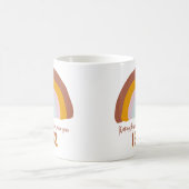 Aangepast jaar regenboog maakt wereld beter koffiemok (Center)