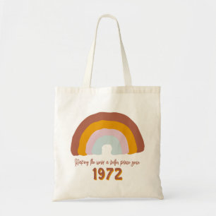 Aangepast jaar regenboog maakt wereld beter tote bag