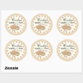 Aangepast jaar 'Ronde pastel Cookie Gift Stickers (Vel)