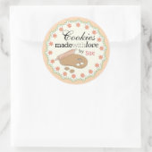 Aangepast jaar 'Ronde pastel Cookie Gift Stickers (Tas)