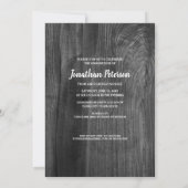 Aangepast jaar Schuur hout Graduation Party Kaart (Achterkant)