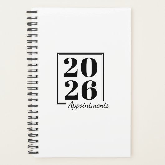 Aangepast Jaar, Tekst, Logo, Web URL, Afspraak Planner (Voorkant)