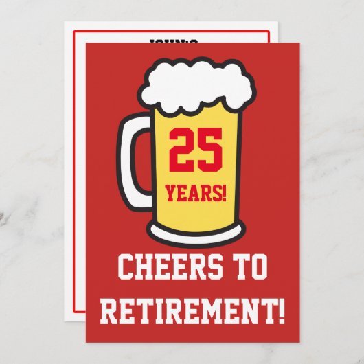 Aangepast jaar uitnodiging tot pensionering voor b (Voorkant / Achterkant)