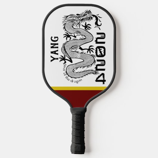 Aangepast jaar van de Dragon Pickleball Paddle (Achterkant)