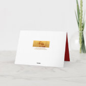 Aangepast jaar van de Geit Chinees Jaar Zodiac Kaa Feestdagen Kaart (Achterkant)