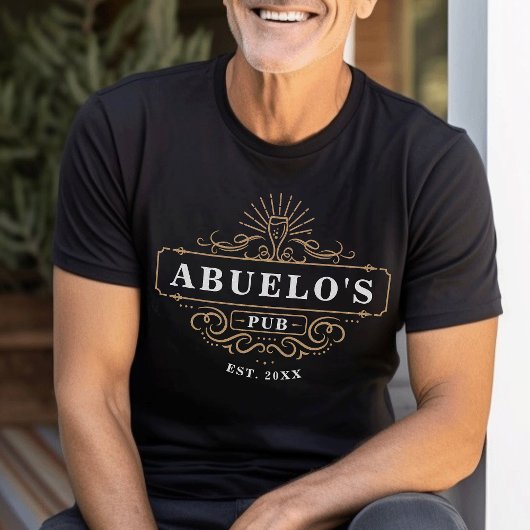 Aangepast jaar van de Pub Home Bar van Abuelo T-shirt