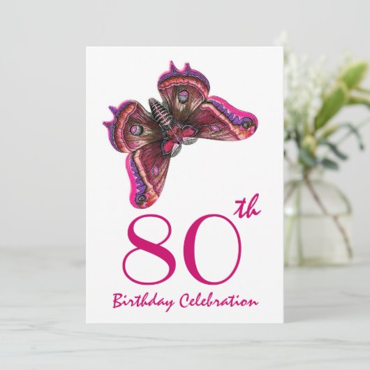 Aangepast jaar van geboorte Partij nodigt Paarse v Kaart (Staand voorkant)