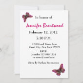 Aangepast jaar van geboorte Partij nodigt Paarse v Kaart (Achterkant)