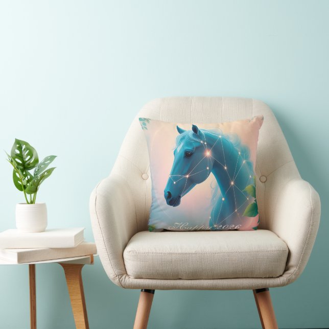 Aangepast Jaar van het Paard 2026 Kussen (Stoel)