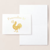 Aangepast jaar van het rooster folie kaarten (Display)