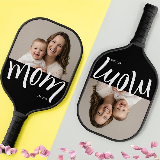 Aangepast jaar van oprichting script zwart kleurbl pickleball paddle