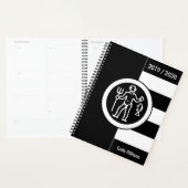Aangepast jaar voor dierentuin Aquarius Black en W Planner (Display)