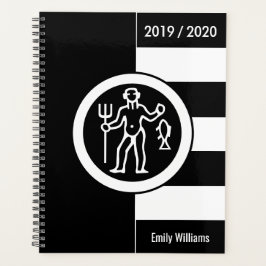 Aangepast jaar voor dierentuin Aquarius Black en W Planner