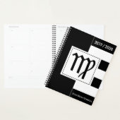 Aangepast jaar voor dierentuin, zwart en wit planner (Display)