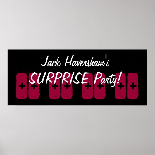 Aangepast jaar voor surrogaat op feestdag poster (Voorkant)