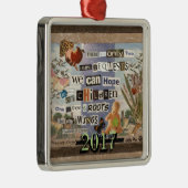 Aangepast jaar voor wortels en ringen metalen ornament (Rechts)