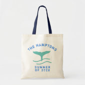 Aangepast jaar walvis De Hamptons Zomer van 202x Tote Bag (Voorkant)