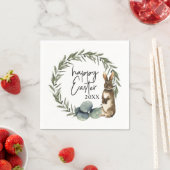 Aangepast jaar Waterverf Snellere adem Servet (Insitu)