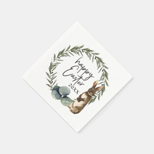 Aangepast jaar Waterverf Snellere adem Servet (Hoek)