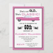 Aangepast jaar ze is niet oud, maar Klassieke auto Kaart (Voorkant)