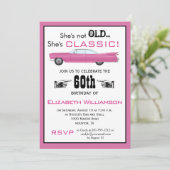 Aangepast jaar ze is niet oud, maar Klassieke auto Kaart (Staand voorkant)