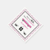 Aangepast jaar ze is niet oud, maar klassieke auto servet (Hoek)