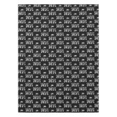 Aangepast jaar zwart-wit afstuderen  tafelkleed (Voorkant)