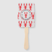 Aangepast jaars zomerkrabboil handwaaier (Voorkant)