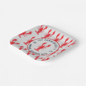 Aangepast jaars zomerkrabboil papieren bordje (Gebogen)