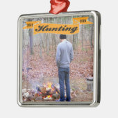 AANGEPAST jachtfotosjabloon Metalen Ornament (Links)