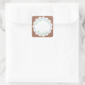 Aangepast jam Canning | Homemade Mason Jar Vierkante Sticker (Tas)