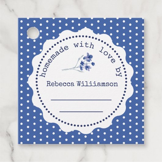 Aangepast jam Canning | Homemade met liefde Bedankjes Labels (Voorkant)