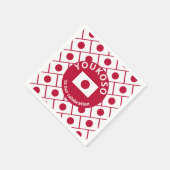 Aangepast JAPANESE VLAGGENpapier Servet (Hoek)