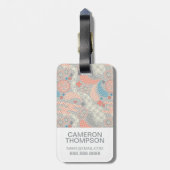 Aangepast Japans patroon met foto Bagagelabel (Achterkant verticaal)