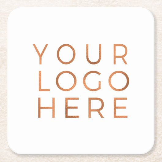 Aangepast Je aangepaste zakelijke Logo toevoegen Kartonnen Onderzetters (Voorkant)