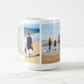 Aangepast je foto-collage Mok - Ik hou van mijn fa (Voorkant links)