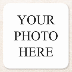 Aangepast "Je foto hier" Kartonnen Onderzetters
