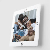 Aangepast Je foto toevoegen Vierkante Klok (Hoek)