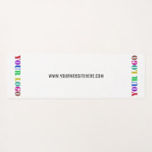 Aangepast je Logo en tekst Yoga Mat-promotie Yogamat (Achterkant (horizontaal))