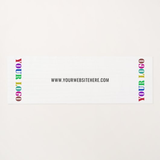 Aangepast je Logo en tekst Yoga Mat-promotie Yogamat (Achterkant (horizontaal))