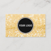 Aangepast je Logo glitter Modern Visitekaartje (Voorkant)