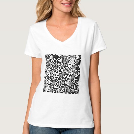 Aangepast je QR-code Scaninfo T-Shirt Cadeaut (Voorkant)