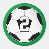 Aangepast Jersey nummer/Initialen sport Magneet (Voorkant)