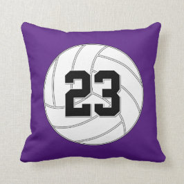 Aangepast Jersey nummer of letters Volleyball Play Kussen