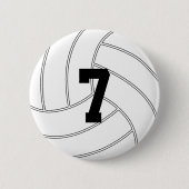 Aangepast Jersey nummer ronvolleyball Button pop (Voorkant)