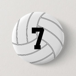 Aangepast Jersey nummer ronvolleyball Button pop