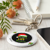 Aangepast JESUS is niet alleen voor kerstmis maar  Sleutelhanger (Zijkant)