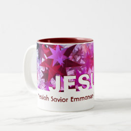 Aangepast JESUS-kerstfeest Tweekleurige Koffiemok