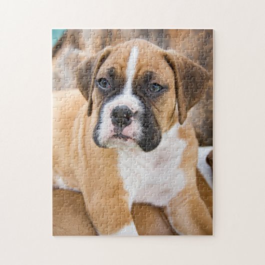 Aangepast jigzaag Puzzles Foto - Boxer Hondenras Legpuzzel (Verticaal)
